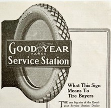 1916 Goodyear Tires Service Station Advertisement Akron Ohio DWMYC2 - £13.89 GBP