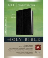 Compact Edition Bible NLT, TuTone (LeatherLike, Black/Onyx) Tyndale - $49.99