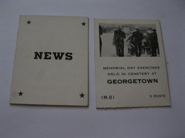 1958 Star Reporter Board Game Piece: News Card - Georgetown - $1.00