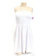 Juicy by Juicy Couture White Micro Terry Smocked Dress Women&#39;s NWT - £95.09 GBP