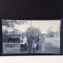 vintage photo negative Family Posing For Photo 1930s 1940s - $8.99 vintage photo negative Family Posing For Photo 1930s 1940s - $8.99