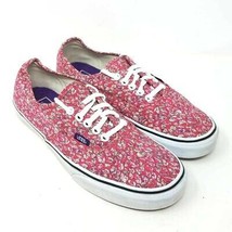 Vans Womens Sneakers Size 9.5 M Pink Floral Low Top Casual Shoes TC6D - £28.09 GBP