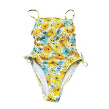 Xhilaration floral daisy one piece bathing suit size Medium - £10.38 GBP