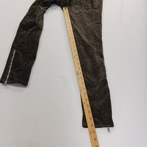 Rag & Bone Women’s Olive Velvet Zipper Leg Corduroy Pants Size 25 Made In USA image 9