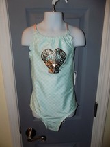 Body Glove Green/White Plaid  One Piece Swimsuit Size 10 Girl&#39;s NEW - $29.20