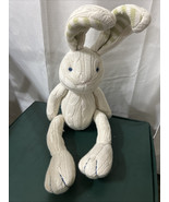 Pottery Barn Kids Bunny Rabbit Cable Knit Cream Green Stripes PBK easter - $29.88 CAD
