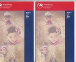 2 Northwest Airlines World Perks Member&#39;s Guide and Award Chart Booklets... - $18.81