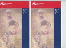2 Northwest Airlines World Perks Member&#39;s Guide and Award Chart Booklets... - £14.77 GBP