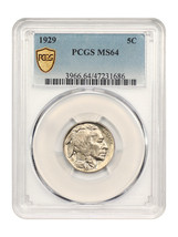 1929 5C PCGS MS64 - $178.24