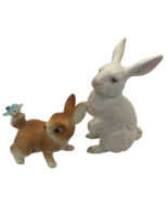 Vintage Napcoware Easter Rabbit Figurines Lot of 2 Japan - $28.49