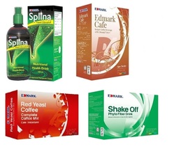 Edmark weight loss pack. Shake off +Chlorophyll + ginseng cafe+ red yeast coffee - £154.10 GBP