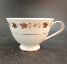 Sango China &#39;Rene&#39; Tea Cup, Mint Condition Fall Leaves &amp; Gold Trim  - $12.39
