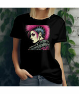Punk Rock Girl T-Shirt 100% Cotton Mohawk Alternative Tee L-3X Rebel Str... - $355.24 MXN+