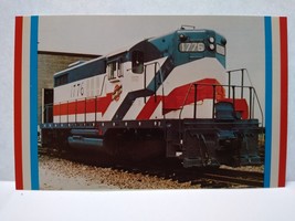 Railroad Postcard Train Railway Chicago &amp; Northwestern Locomotive Patriotic 1776 - £5.97 GBP