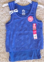 Garanimals 365 Kids Blue Sleeveless Tank Top Girls Size 4 - £6.27 GBP