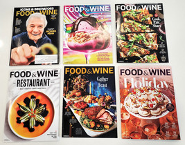 Lot of 6 Food &amp; Wine Magazines- July 2023 to January 2024 - NEW AND UNREAD - $12.99