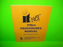Incredible Technologies IT NET Original Procedures Manual Golden Tee For... - $8.09