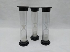 Lot Of (3) 30 Second Black Board Game Sand Timer - $17.82