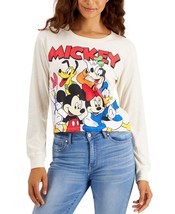 MSRP $24 Disney Juniors&#39; Mickey &amp; Friends Printed T-Shirt Beige Size XS (STAIN) - £4.01 GBP