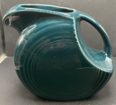 Fiestaware Large Disc Pitcher Turquoise Homer Laughlin Fiesta Retired Wa... - $19.80