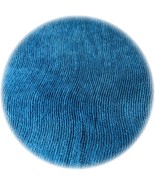 Vintage Chenille Bedspread Fabric Fat Quarter 18x24 Aqua Teal Blue Strai... - €16,49 EUR