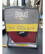 Everlast Advanced Ta:A Advanced Punching Mitts Red Black in Carry Bag - £7.90 GBP