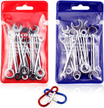 Mini Metric &amp; SAE Wrench Set | Open &amp; Box End with Pouches &amp; Key Chains - $31.74 CAD