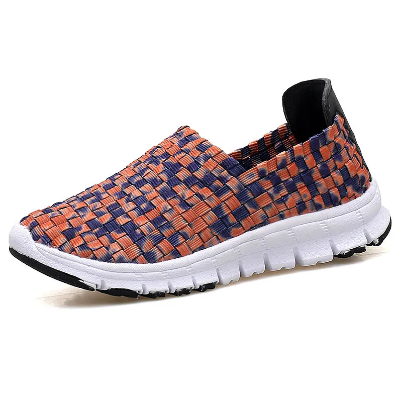 Women Flats Summer Casual Shoes  Sneakers Female Woven Wal Shoes Slip On Ladies  - £123.48 GBP