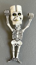 Vtg Plastic Skeleton Head knocker noise maker Halloween Party Favor Toy ... - £15.95 GBP