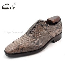 Square Toe Bespoke Custom Handmade Python Skin Calf Leather Outsole Breathable M - £443.91 GBP