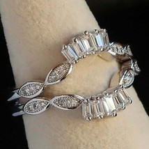 1.50CT Künstlicher Diamant Verstärker Verlobung Wickel Hochzeit Ring Silber - £130.99 GBP