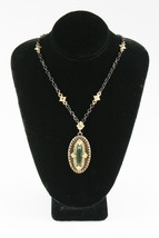 Emily Armenta Heraldic Bloodstone 18k Yellow Gold &amp; 925 Silver Pendant Necklace - £2,699.93 GBP