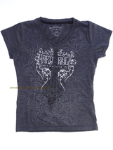 Womens Hard Rock Cafe Couture Maui Hawaii Foil Guitar Medium Shirt Rhine... - $8.00