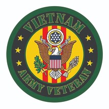Vietnam US Army Veteran Sticker -  Military Bumper Sticker  / Decal - £2.83 GBP