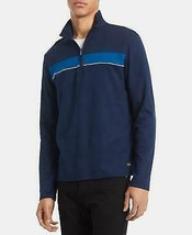 Calvin Klein Mens Color Blocked Stripe Quarter-Zip Sweater (With Defect) - $25.00
