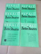 Vintage Motion Picture Herald Better Theatres Magazine Lot of 6 Magazines    7 - £285.83 GBP