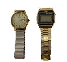 Timex Digital  and Armitron  Watches Mens Quartz Metal Not working As Is VTG - £19.07 GBP