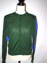 NWT Womens Worth New York Designer Green Purple Green M Cardigan Sweater... - £312.50 GBP