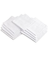 SUPREME 24 pcs Pure Soft 100% Cotton Plain HANKIES Handkerchief Gift for... - $654.75 MXN