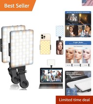 60 LED Selfie Light with 3 Modes &amp; 5000mAh Battery - 2 Pack for Perfect ... - $43.50