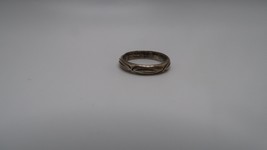 Vintage Southwestern Sterling Silver Stamped Ring Size 5 - £23.74 GBP