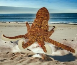 Wild Republic Plush Octopus Brown Stuffed Sea Creature Animal Squid 2016 7" - £9.13 GBP