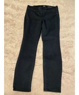 Skinny Pull-On Jeans New Directions ND Womens Size 12R Black Denim Stretch - £13.23 GBP