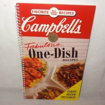 Campbells Fabulous One Dish Recipes Cookbook 1992 Favorite All Time Pape... - $9.99