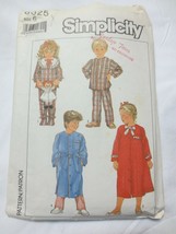 Simplicity 8325 Childs Size 6  Robe and Pajamas - £3.95 GBP