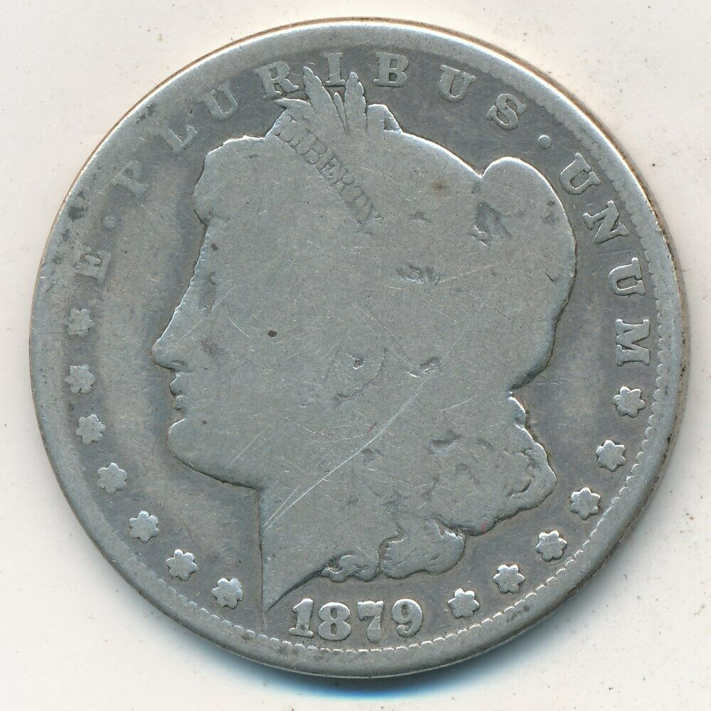 1879-CC MORGAN SILVER DOLLAR-KEY DATE! WELL CIRCULATED DOLLAR-SHIPS FREE!  - £92.17 GBP