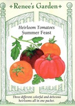 GIB Tomato Summer Feast Heirloom Vegetable Seeds Renee&#39;s Garden  - £7.19 GBP