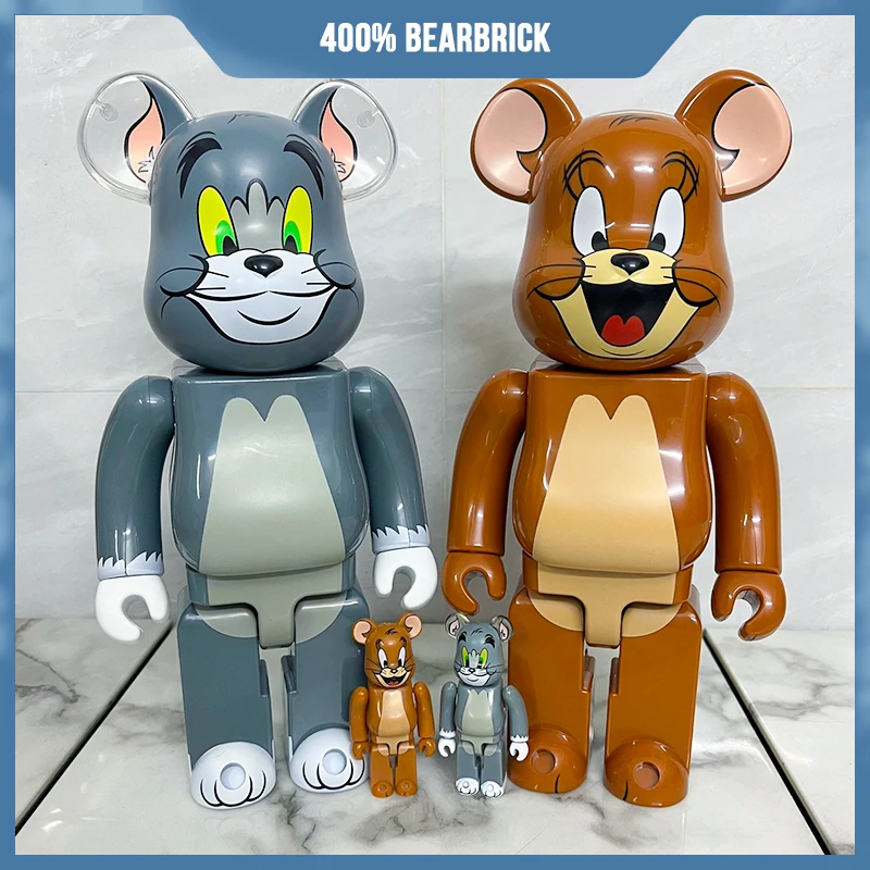 400% Bearbrick Violent Bear Building Block Panda Mouse  Figure Mold Ornament - £28.52 GBP+
