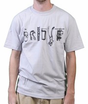 Orisue Uomo Silver Grigio Chiaro Mano Strumenti Arts &amp; Crafts T-Shirt Nwt - £6.76 GBP