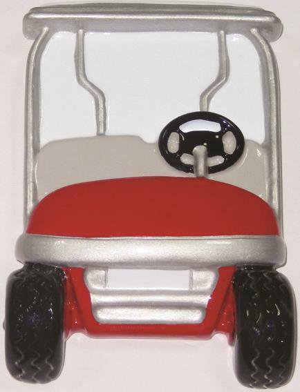 GOLF CART Personalized Christmas Tree Ornament - $13.95